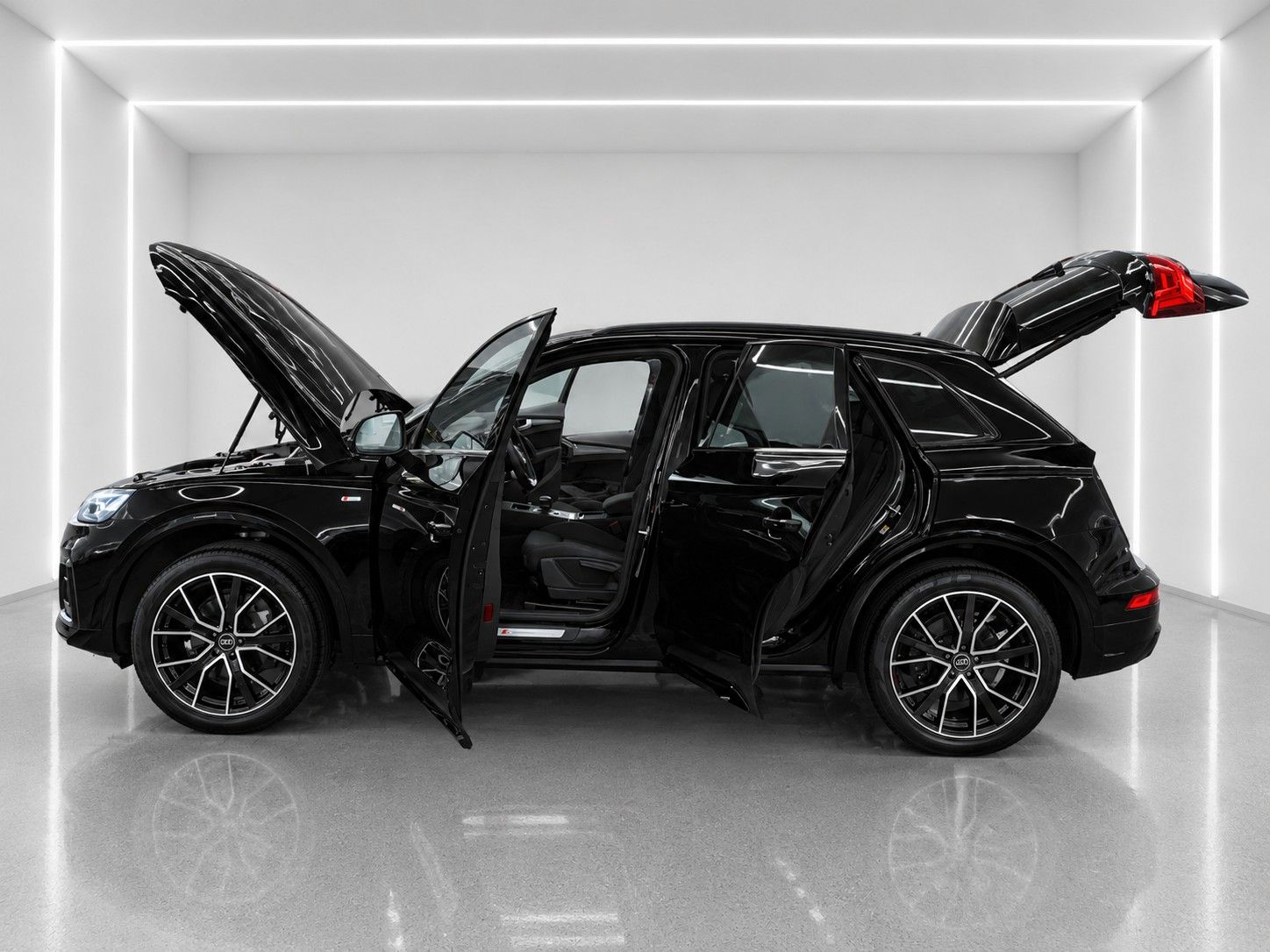 Fahrzeugabbildung Audi Q5 40 TFSI quattro S line *Black-Style*Pano*AHK* - mit KI generiert/bearbeitet