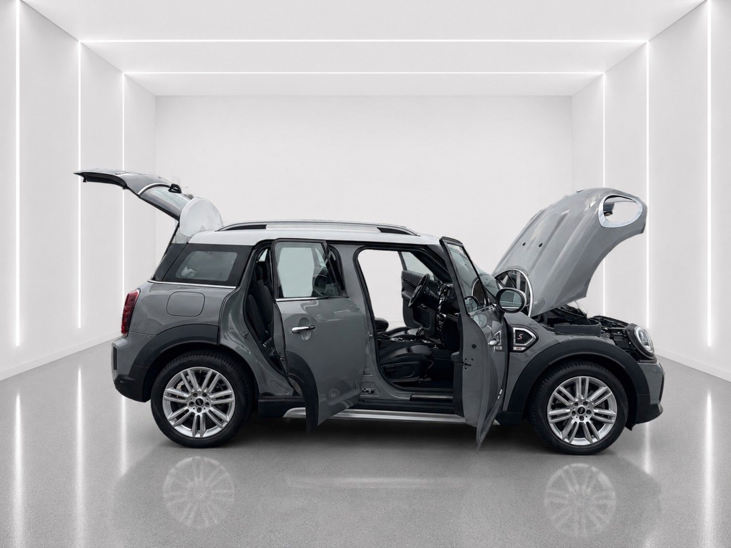 Fahrzeugabbildung MINI Cooper S Countryman*Pano-Dach*AHK*LED*DAB* - mit KI generiert/bearbeitet