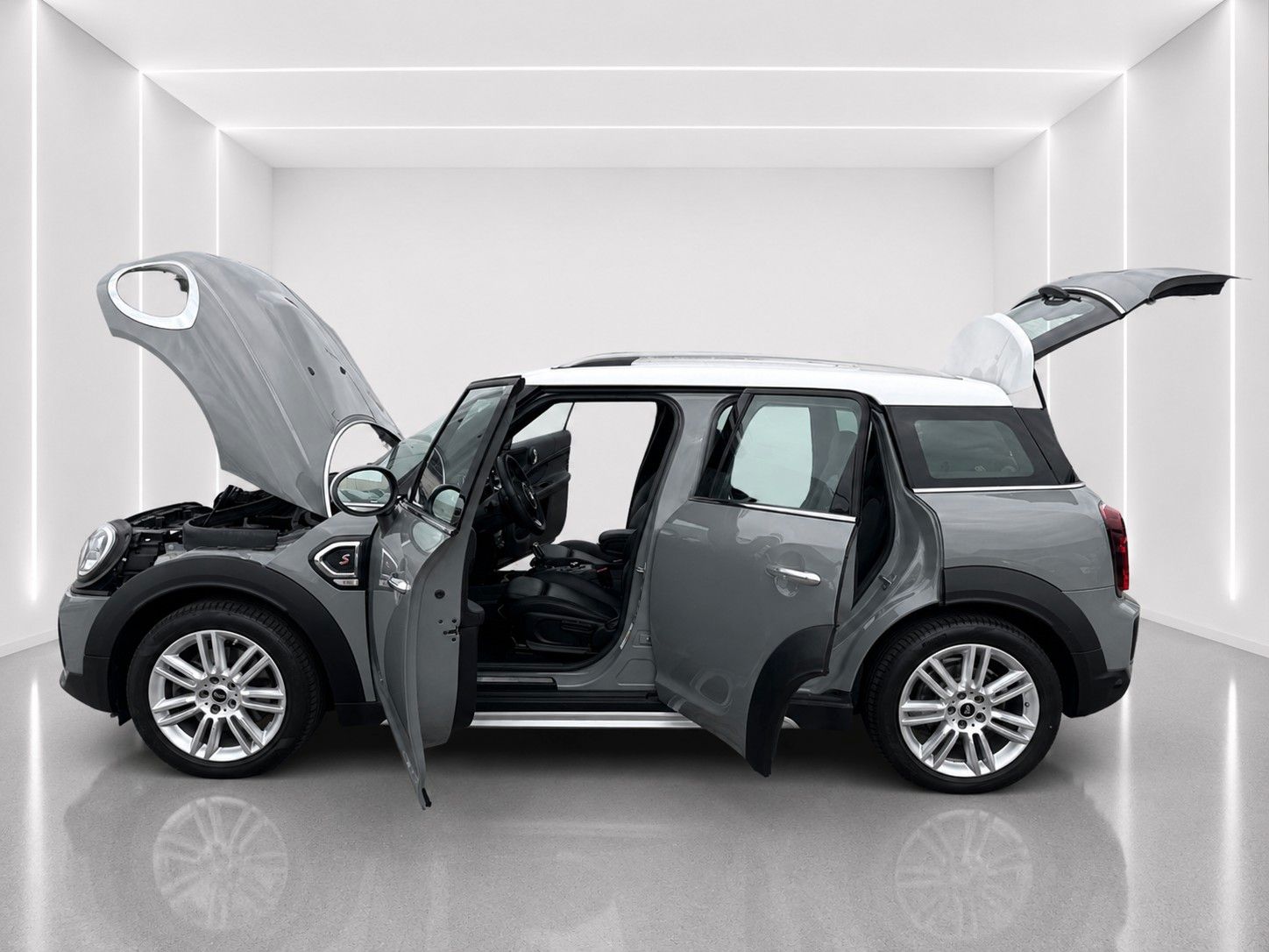 Fahrzeugabbildung MINI Cooper S Countryman*Pano-Dach*AHK*LED*DAB* - mit KI generiert/bearbeitet