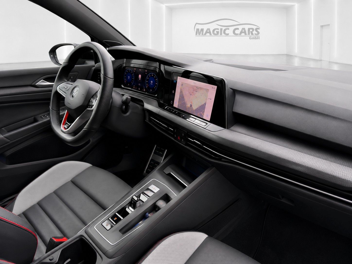 Fahrzeugabbildung Volkswagen Golf VIII Lim. GTI*Black Style*Leder*Memory*H&K* - mit KI generiert/bearbeitet