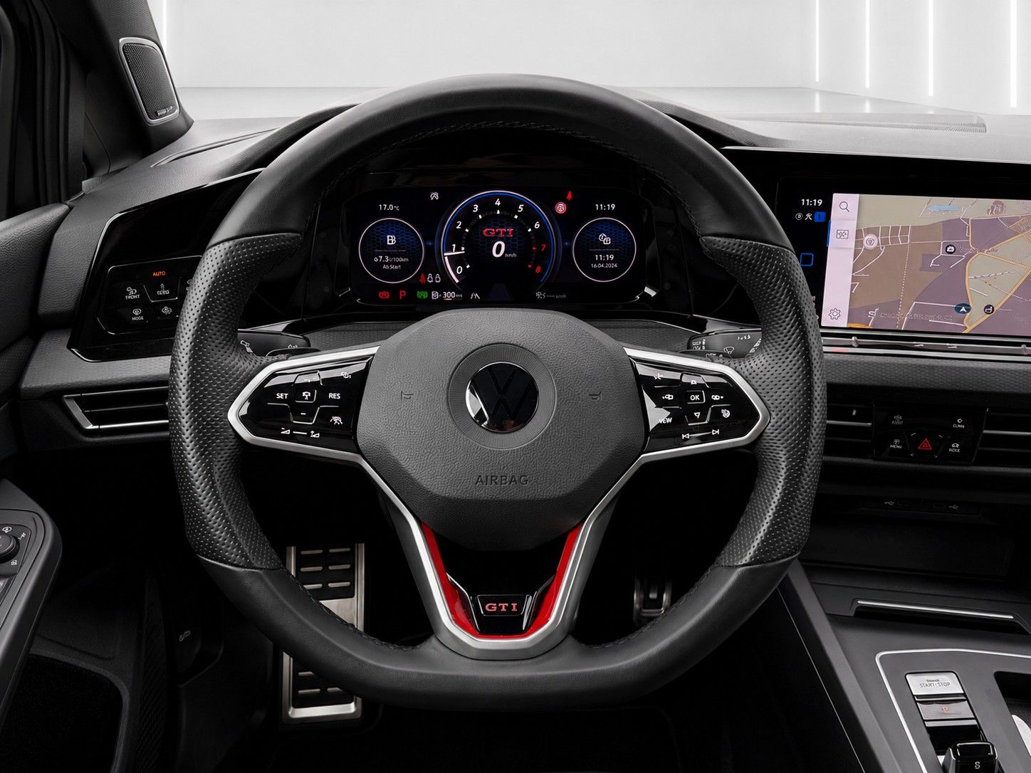 Fahrzeugabbildung Volkswagen Golf VIII Lim. GTI*Black Style*Leder*Memory*H&K* - mit KI generiert/bearbeitet