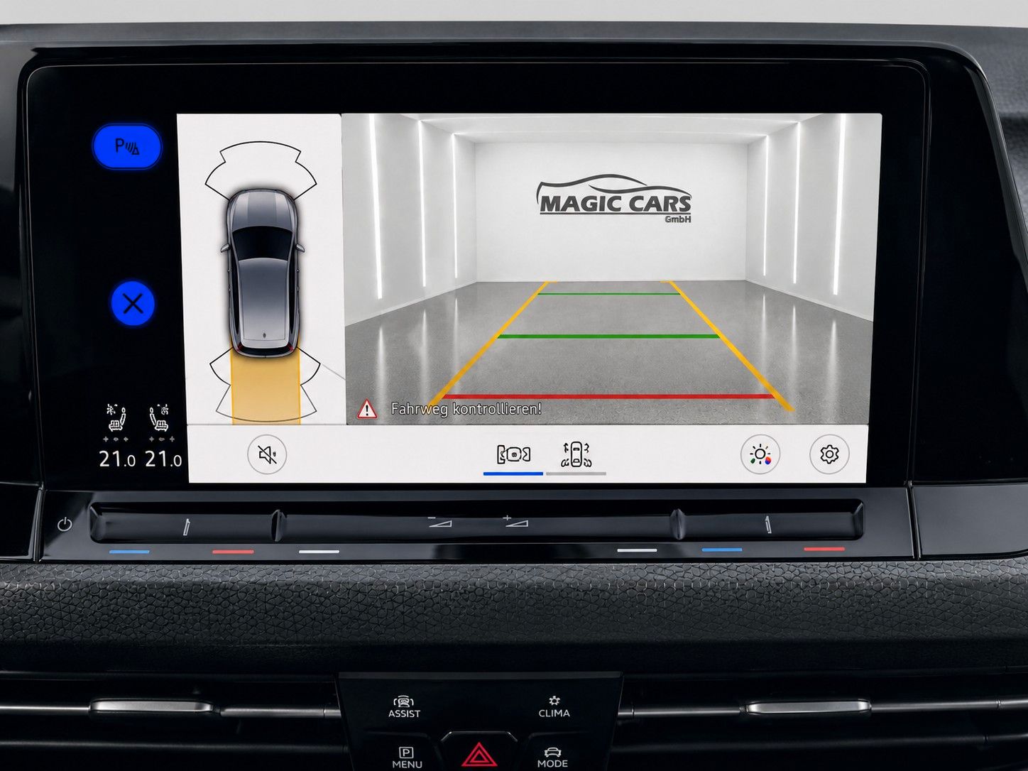 Fahrzeugabbildung Volkswagen Golf VIII Lim. GTI*Black Style*Leder*Memory*H&K* - mit KI generiert/bearbeitet