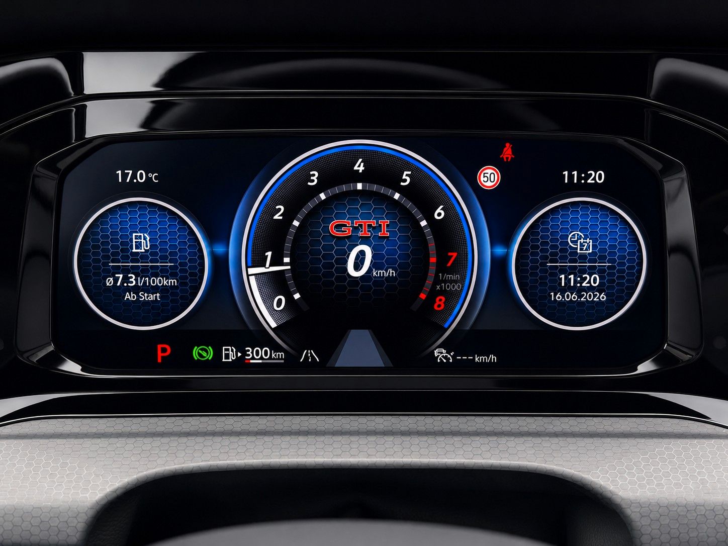 Fahrzeugabbildung Volkswagen Golf VIII Lim. GTI*Black Style*Leder*Memory*H&K* - mit KI generiert/bearbeitet