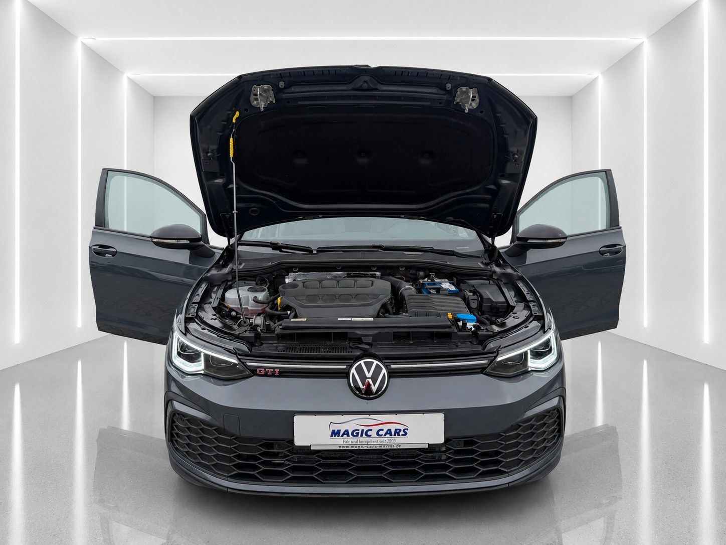 Fahrzeugabbildung Volkswagen Golf VIII Lim. GTI*Black Style*Leder*Memory*H&K* - mit KI generiert/bearbeitet