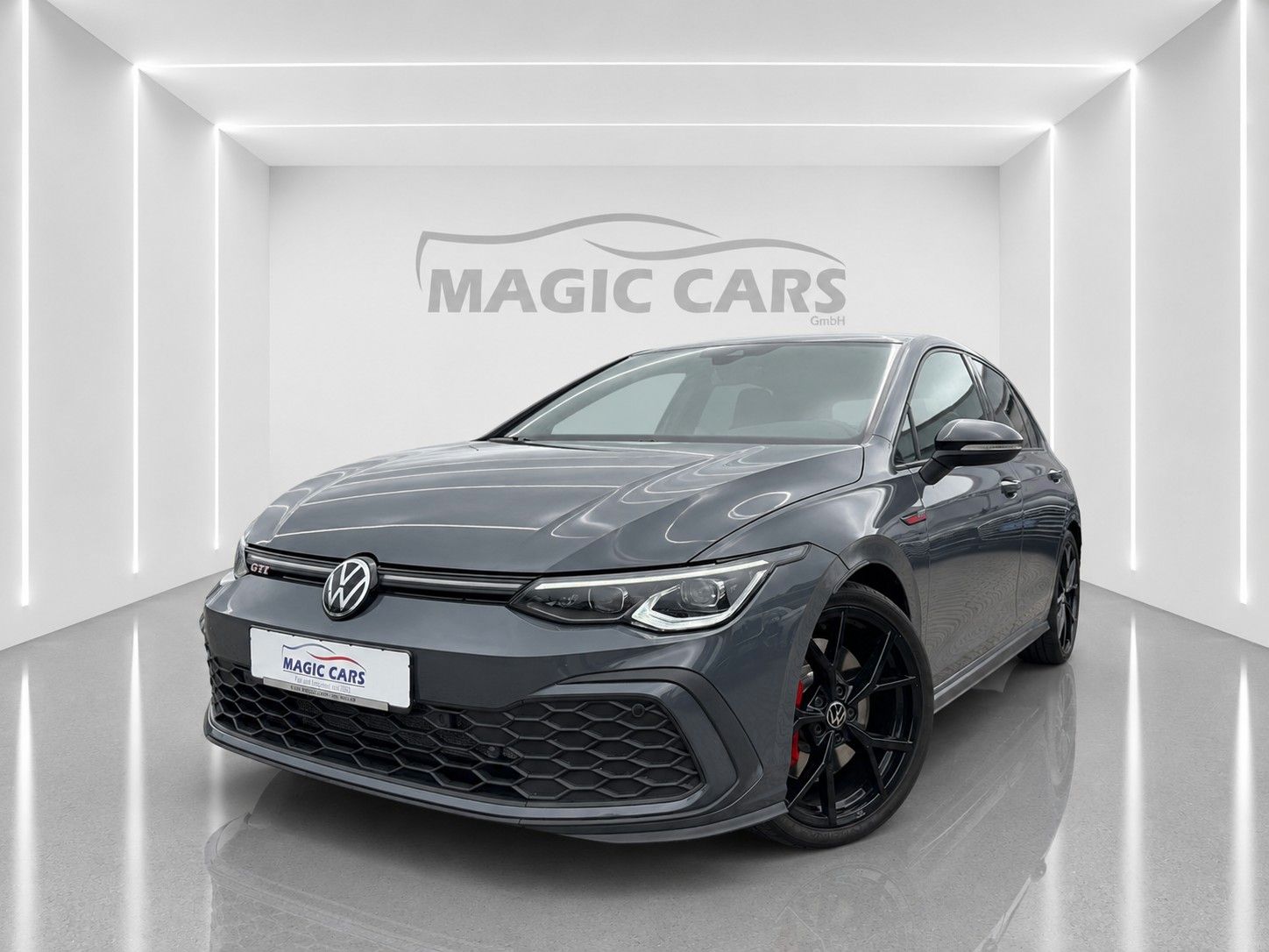 Fahrzeugabbildung Volkswagen Golf VIII Lim. GTI*Black Style*Leder*Memory*H&K* - mit KI generiert/bearbeitet