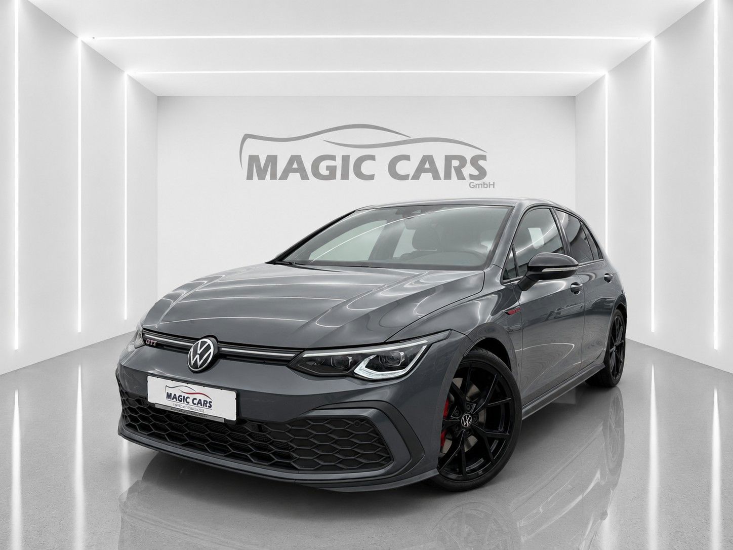 Fahrzeugabbildung Volkswagen Golf VIII Lim. GTI*Black Style*Leder*Memory*H&K* - mit KI generiert/bearbeitet