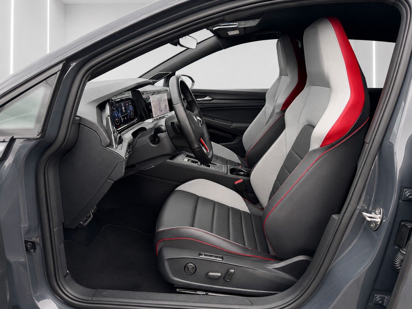 Fahrzeugabbildung Volkswagen Golf VIII Lim. GTI*Black Style*Leder*Memory*H&K* - mit KI generiert/bearbeitet