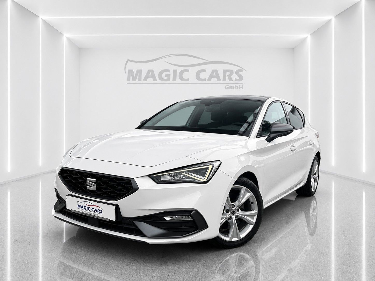 SEAT Leon FR 2.0 TDI*Pano-Dach*Beats*DAB*Leder*Memory - mit KI generiert/bearbeitet