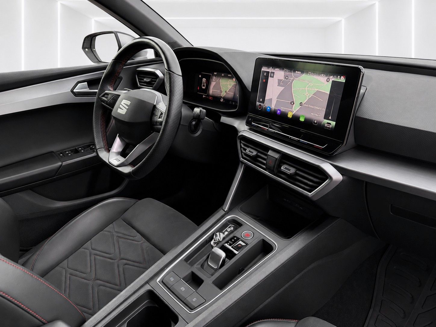 Fahrzeugabbildung SEAT Leon FR 2.0 TDI*Pano-Dach*Beats*DAB*Leder*Memory - mit KI generiert/bearbeitet