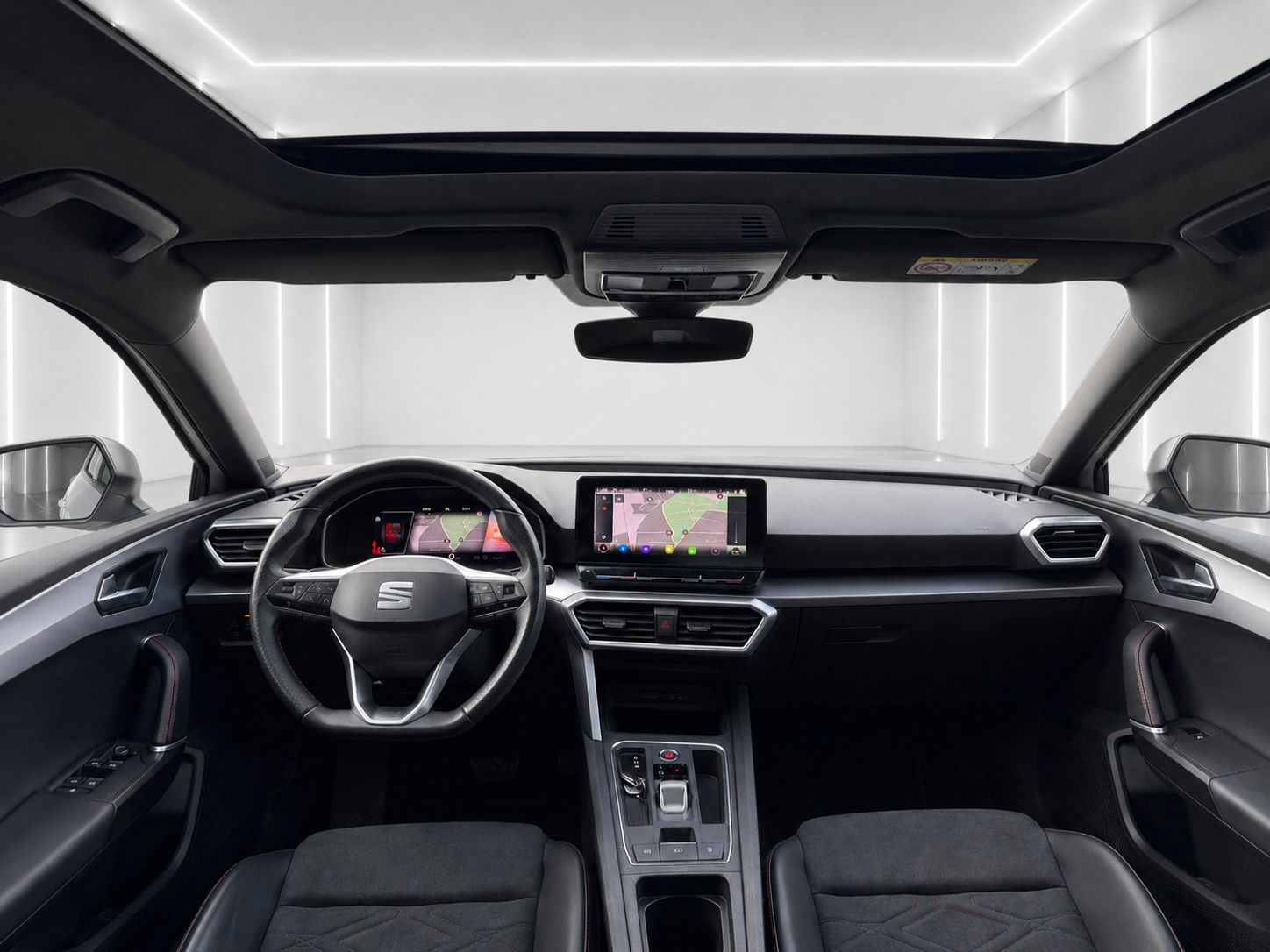 Fahrzeugabbildung SEAT Leon FR 2.0 TDI*Pano-Dach*Beats*DAB*Leder*Memory - mit KI generiert/bearbeitet
