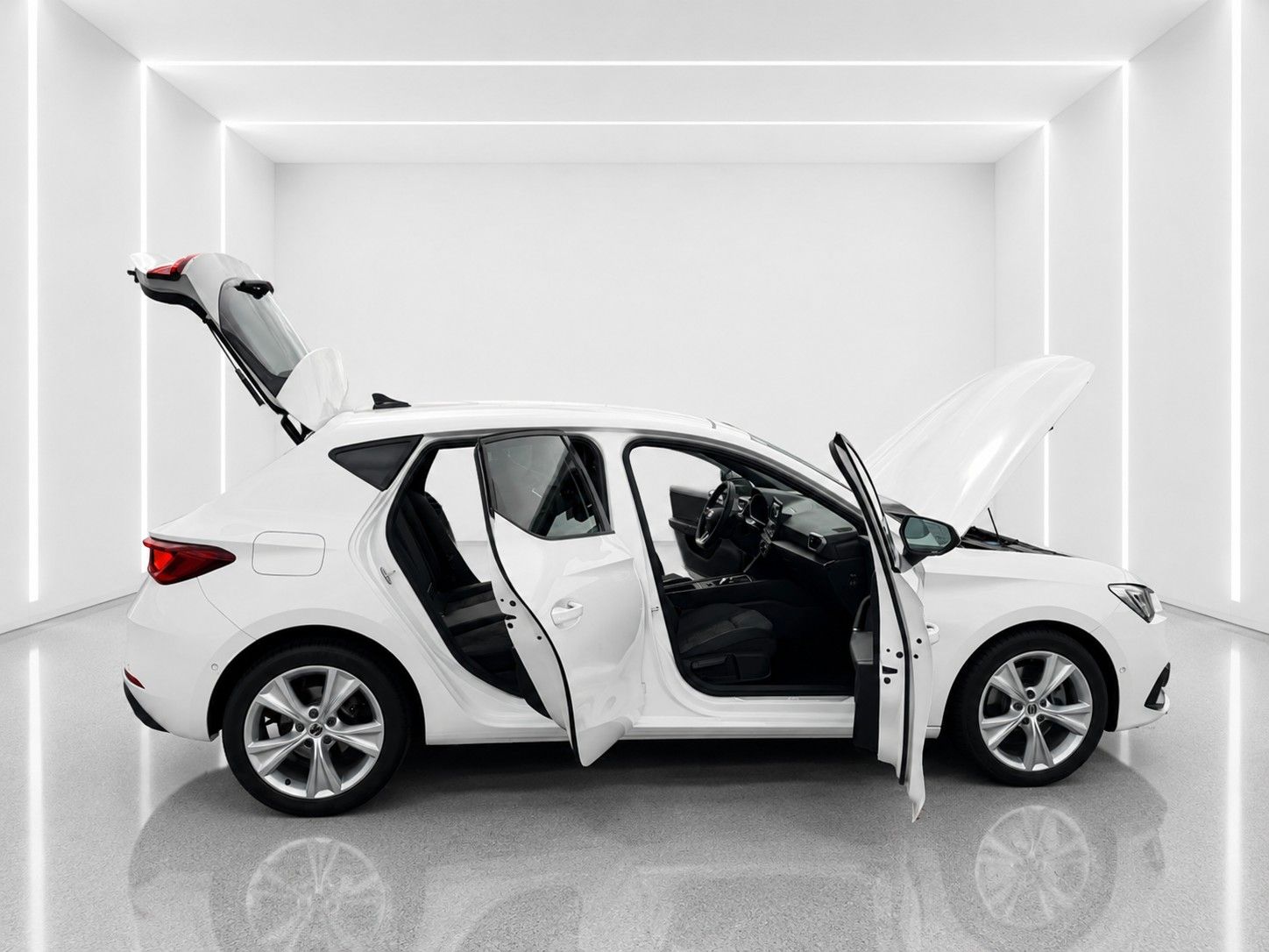 Fahrzeugabbildung SEAT Leon FR 2.0 TDI*Pano-Dach*Beats*DAB*Leder*Memory - mit KI generiert/bearbeitet