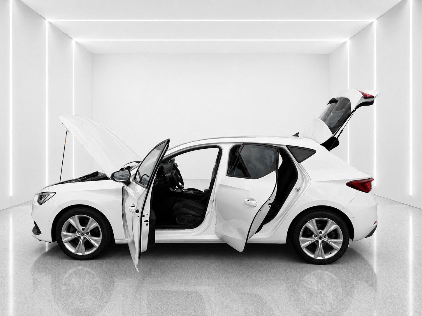 Fahrzeugabbildung SEAT Leon FR 2.0 TDI*Pano-Dach*Beats*DAB*Leder*Memory - mit KI generiert/bearbeitet