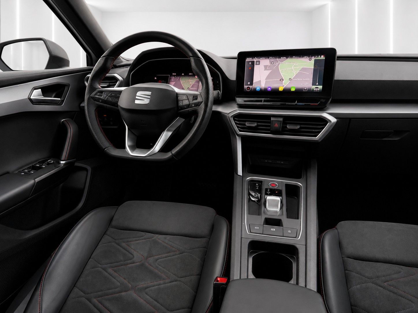 Fahrzeugabbildung SEAT Leon FR 2.0 TDI*Pano-Dach*Beats*DAB*Leder*Memory - mit KI generiert/bearbeitet
