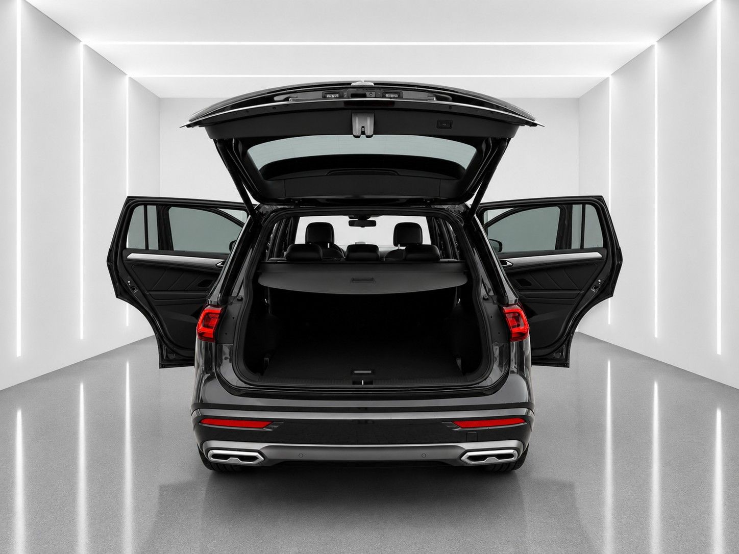 Fahrzeugabbildung SEAT Tarraco FR 4Drive*Pano-Dach*AHK*Leder*Drive*Cam. - mit KI generiert/bearbeitet