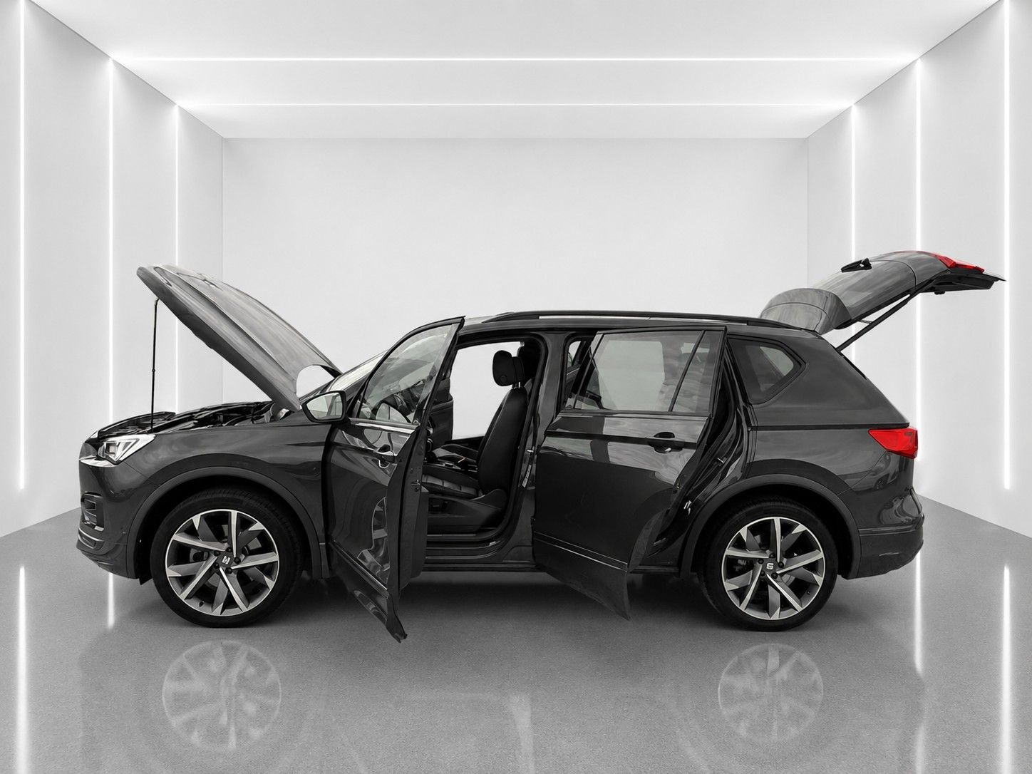 Fahrzeugabbildung SEAT Tarraco FR 4Drive*Pano-Dach*AHK*Leder*Drive*Cam. - mit KI generiert/bearbeitet