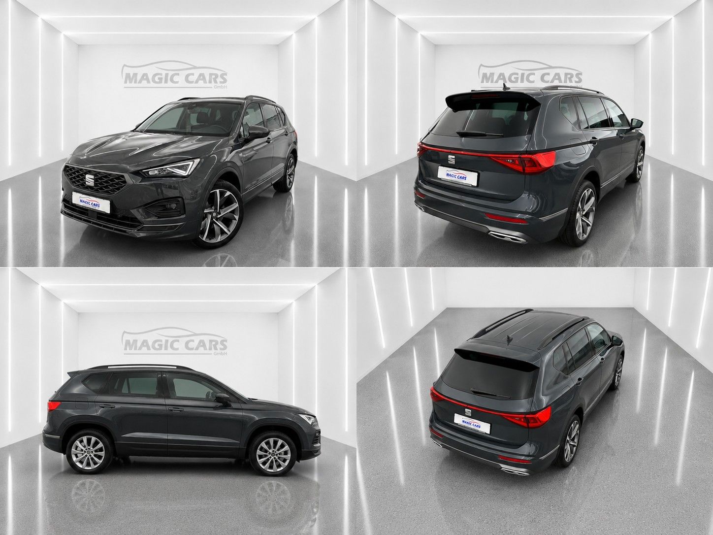 Fahrzeugabbildung SEAT Tarraco FR 4Drive*Pano-Dach*AHK*Leder*Drive*Cam. - mit KI generiert/bearbeitet