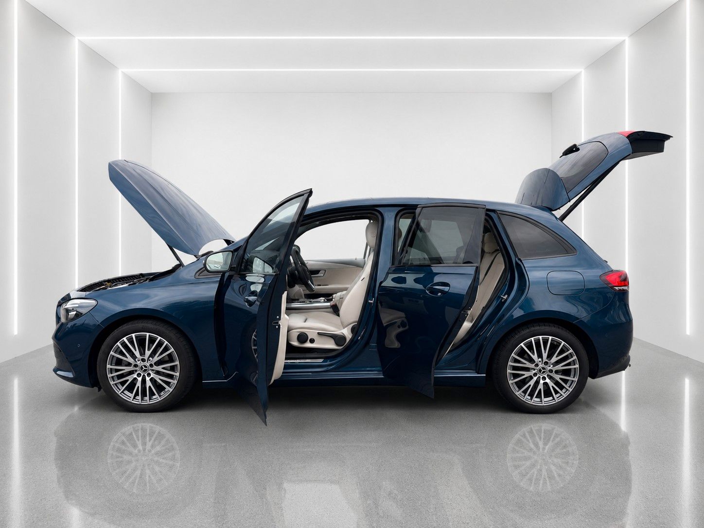 Fahrzeugabbildung Mercedes-Benz B 180 d 8G-DCT Progressive *Leder*Pano*AHK*Sth.* - mit KI generiert/bearbeitet