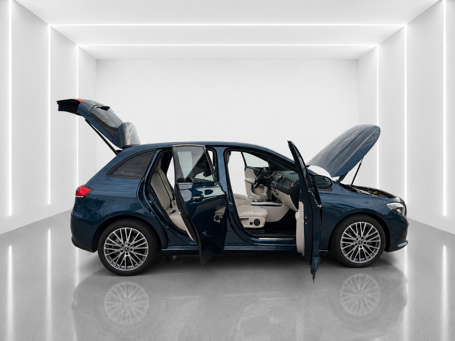 Fahrzeugabbildung Mercedes-Benz B 180 d 8G-DCT Progressive *Leder*Pano*AHK*Sth.* - mit KI generiert/bearbeitet