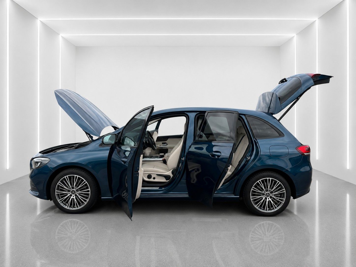 Fahrzeugabbildung Mercedes-Benz B 180 d 8G-DCT Progressive *Leder*Pano*AHK*Sth.* - mit KI generiert/bearbeitet