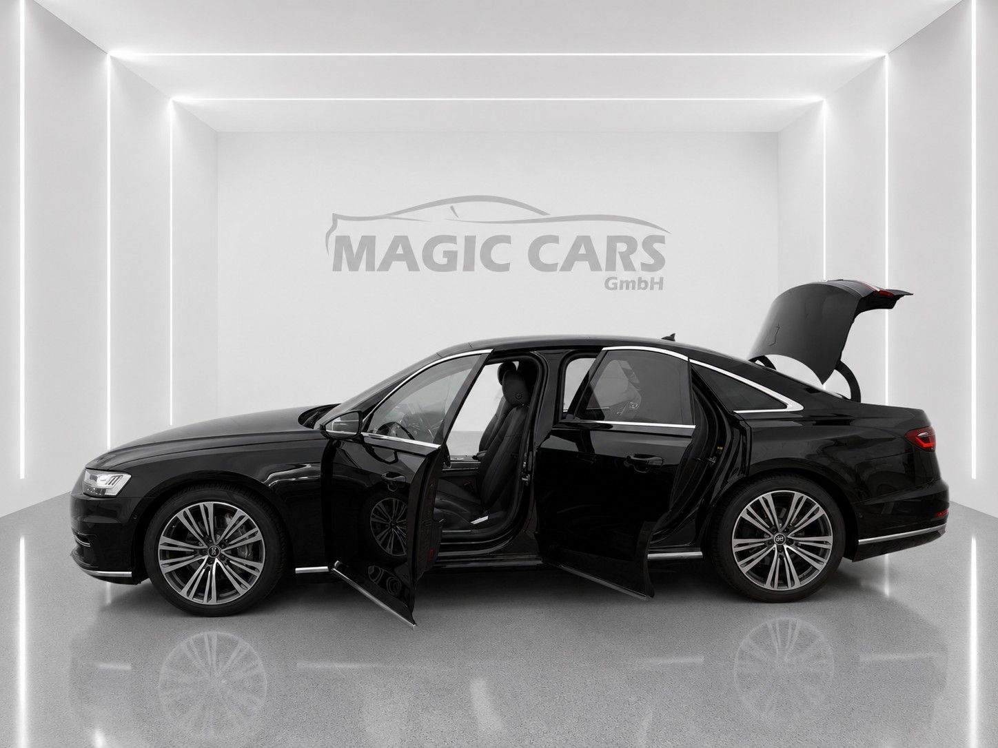 Fahrzeugabbildung Audi A8 50 TDI quattro*Pano*Luft*Softclose*B&O*360 - mit KI generiert/bearbeitet