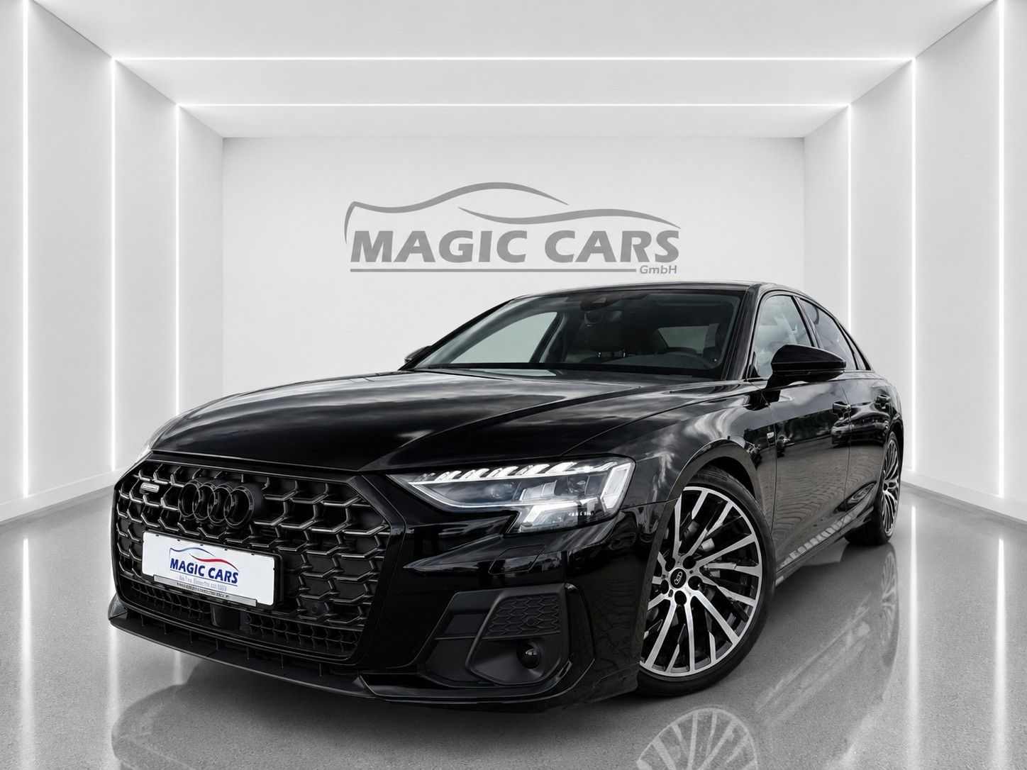 Fahrzeugabbildung Audi A8 50 TDI quattro S-LINE *HD-Matrix*Luft*B&O* - mit KI generiert/bearbeitet