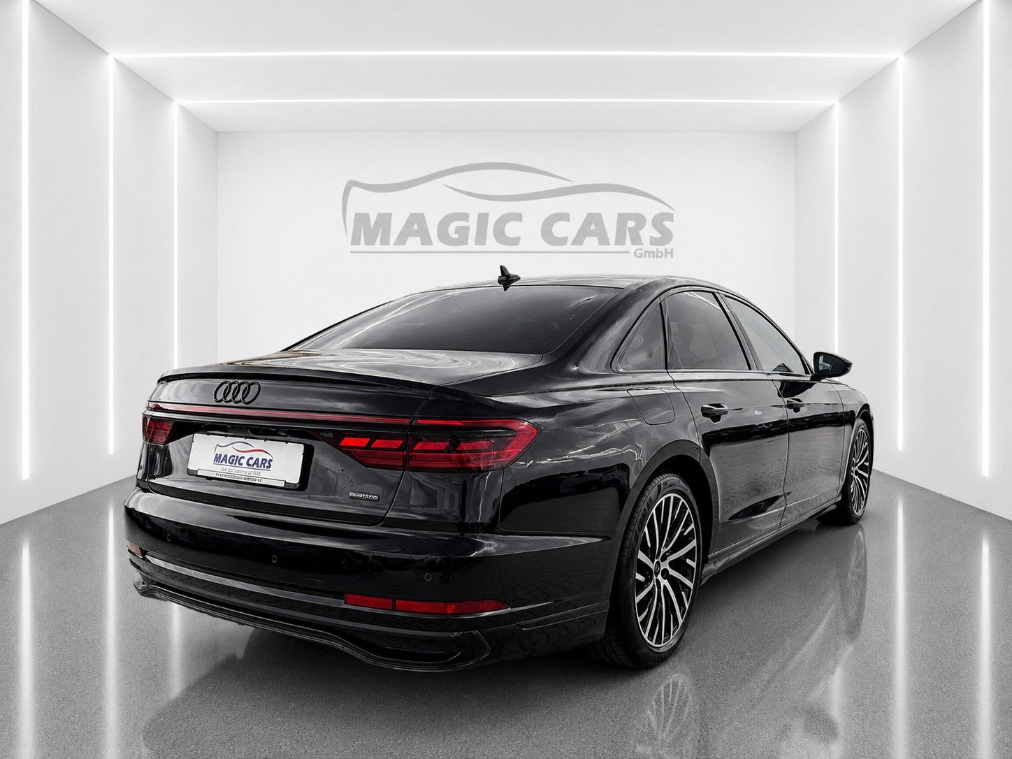 Fahrzeugabbildung Audi A8 50 TDI quattro S-LINE *HD-Matrix*Luft*B&O* - mit KI generiert/bearbeitet