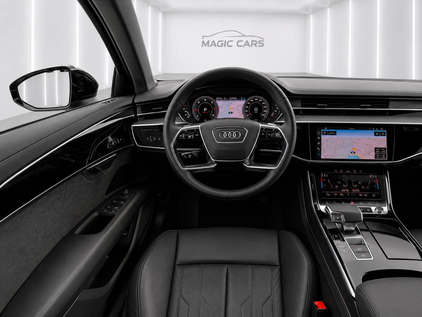 Fahrzeugabbildung Audi A8 50 TDI quattro S-LINE *HD-Matrix*Luft*B&O* - mit KI generiert/bearbeitet