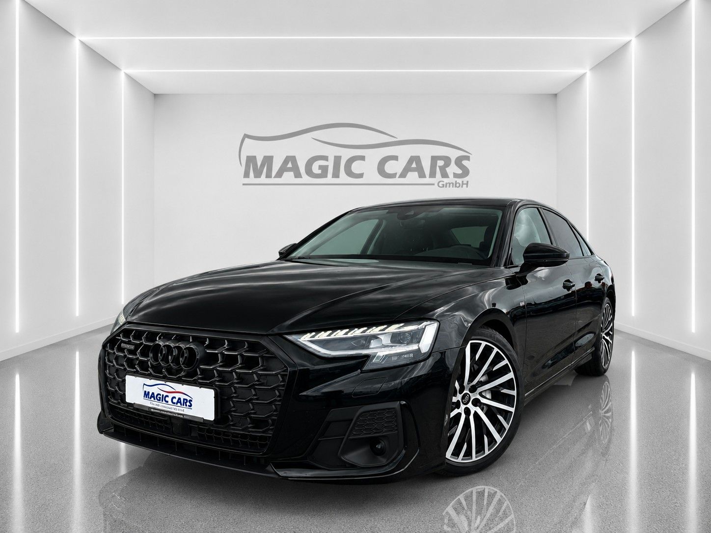 Fahrzeugabbildung Audi A8 50 TDI quattro S-LINE *HD-Matrix*Luft*B&O* - mit KI generiert/bearbeitet
