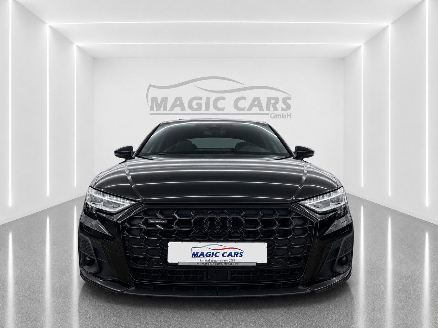 Fahrzeugabbildung Audi A8 50 TDI quattro S-LINE *HD-Matrix*Luft*B&O* - mit KI generiert/bearbeitet