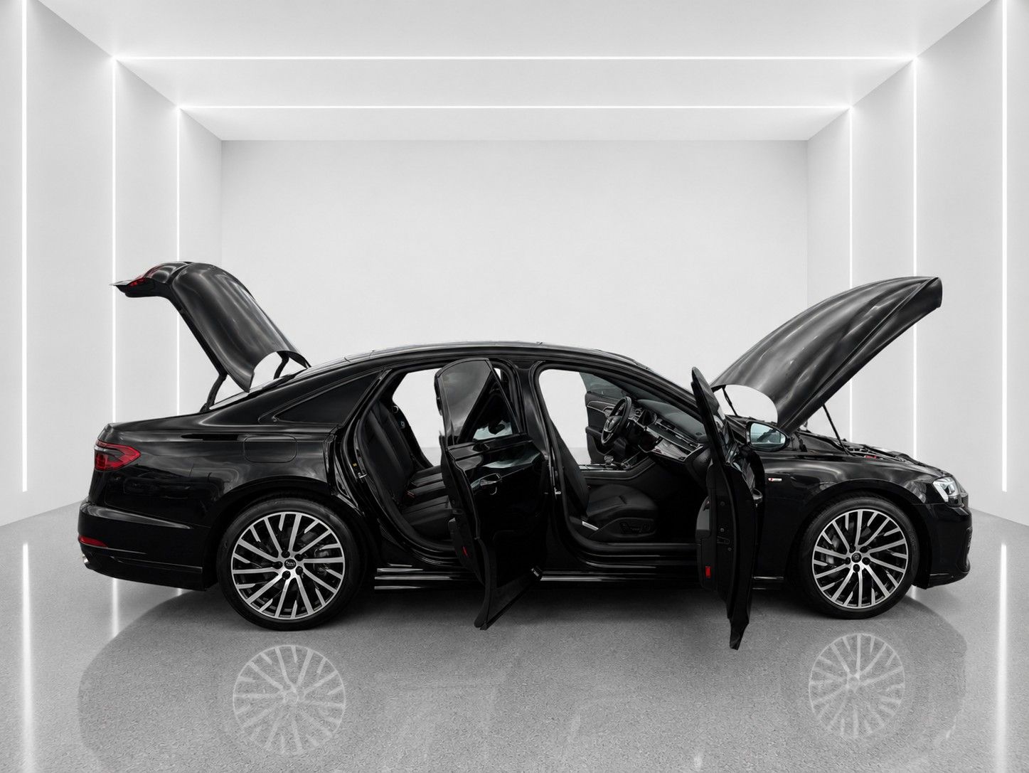 Fahrzeugabbildung Audi A8 50 TDI quattro S-LINE *HD-Matrix*Luft*B&O* - mit KI generiert/bearbeitet