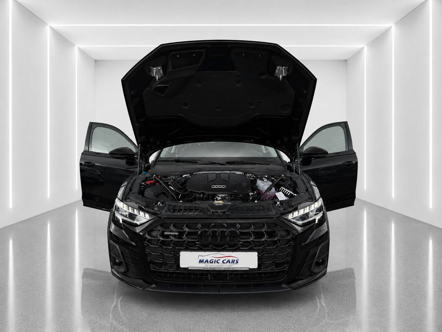Fahrzeugabbildung Audi A8 50 TDI quattro S-LINE *HD-Matrix*Luft*B&O* - mit KI generiert/bearbeitet