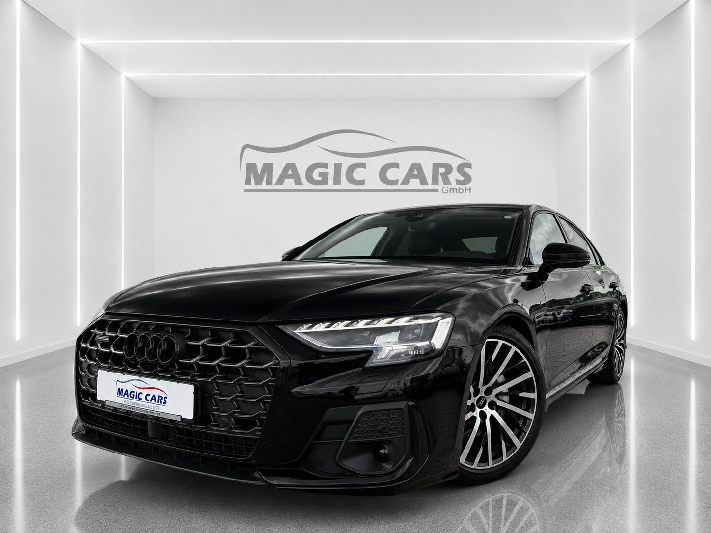 Fahrzeugabbildung Audi A8 50 TDI quattro S-LINE *HD-Matrix*Luft*B&O* - mit KI generiert/bearbeitet