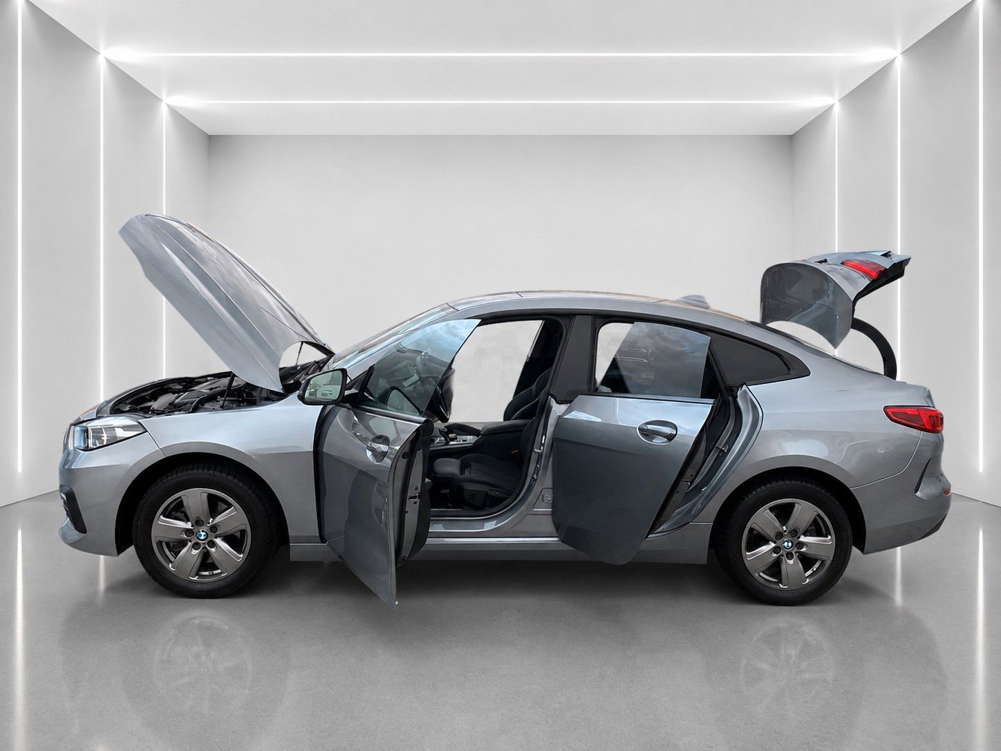 Fahrzeugabbildung BMW 216d Gran Coupe Aut. Advantage*LED*Ambiente*DAB* - mit KI generiert/bearbeitet