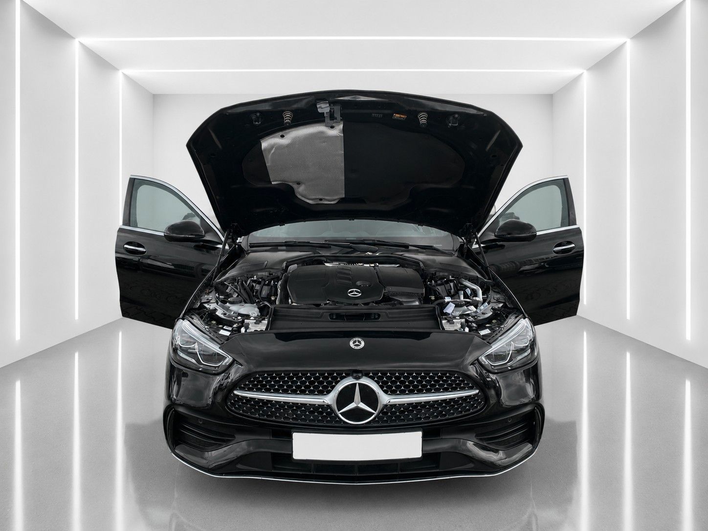 Fahrzeugabbildung Mercedes-Benz C 220 T d*9G Auto.* AMG Line* 59000 Km*MBUX*LED* - mit KI generiert/bearbeitet