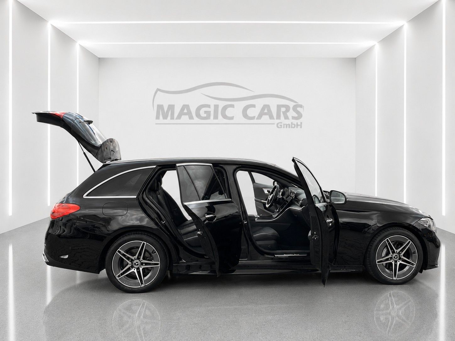 Fahrzeugabbildung Mercedes-Benz C 220 T d*9G Auto.* AMG Line* 59000 Km*MBUX*LED* - mit KI generiert/bearbeitet