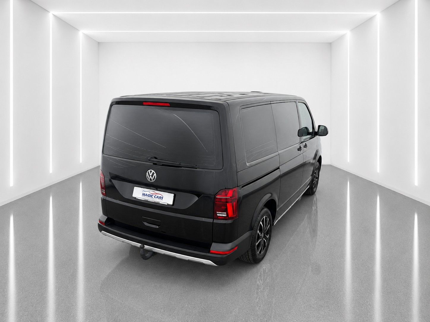 Fahrzeugabbildung Volkswagen T6 Bulli DSG*LED*5 Sitzer*AHK*Kamera*SHZ*1.Hand* - mit KI generiert/bearbeitet