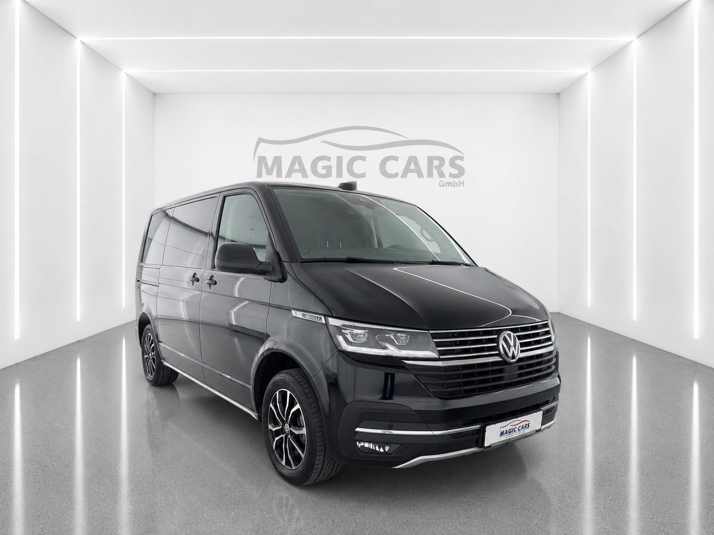 Fahrzeugabbildung Volkswagen T6 Bulli DSG*LED*5 Sitzer*AHK*Kamera*SHZ*1.Hand* - mit KI generiert/bearbeitet