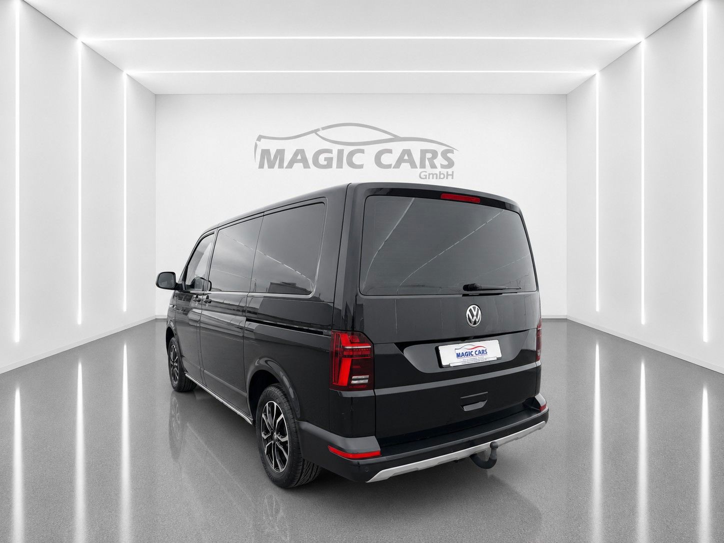 Fahrzeugabbildung Volkswagen T6 Bulli DSG*LED*5 Sitzer*AHK*Kamera*SHZ*1.Hand* - mit KI generiert/bearbeitet