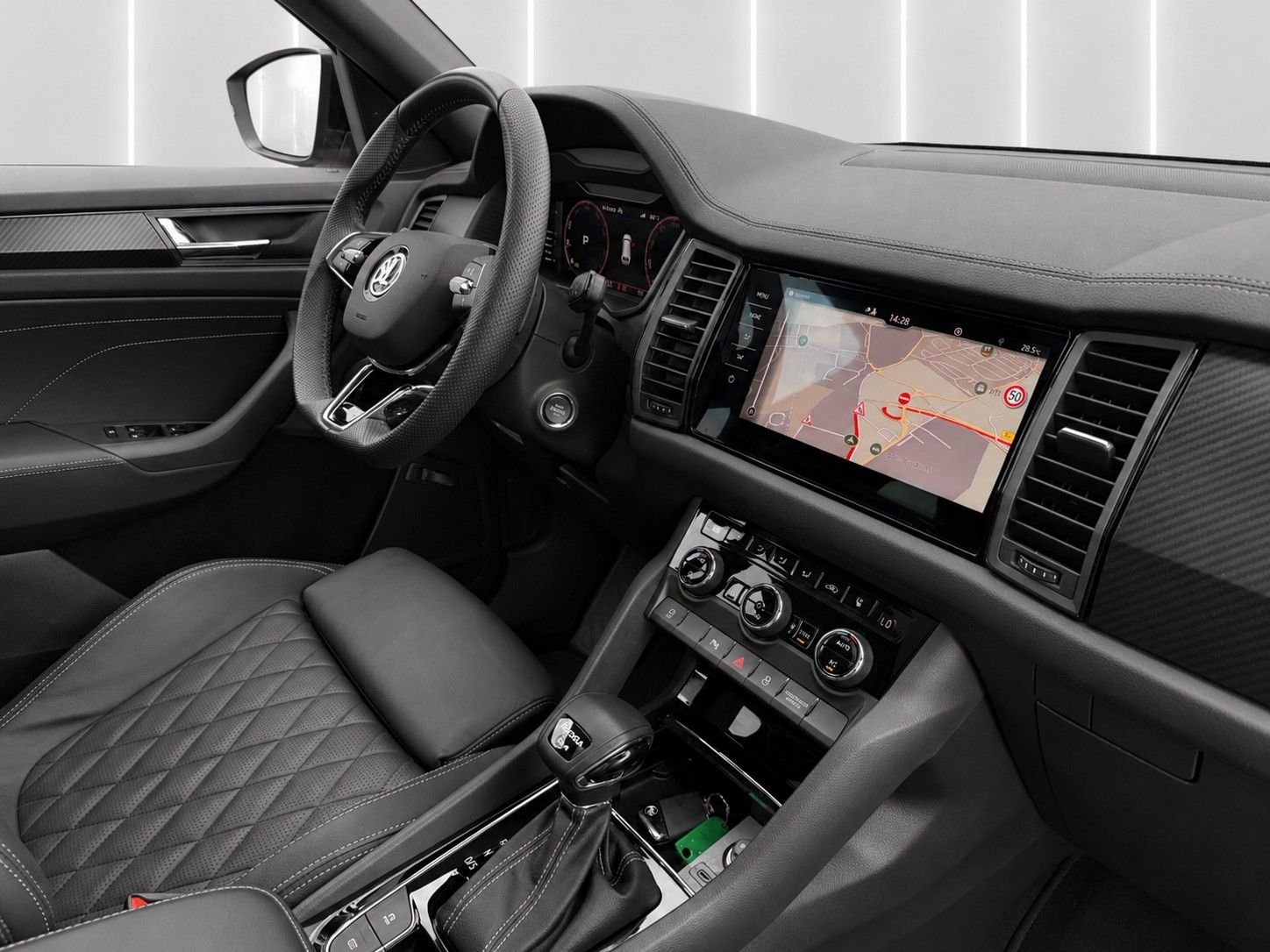 Fahrzeugabbildung SKODA Kodiaq 2.0 TSI 4x4 DSG Sportline*7-Sitze*Matrix* - mit KI generiert/bearbeitet