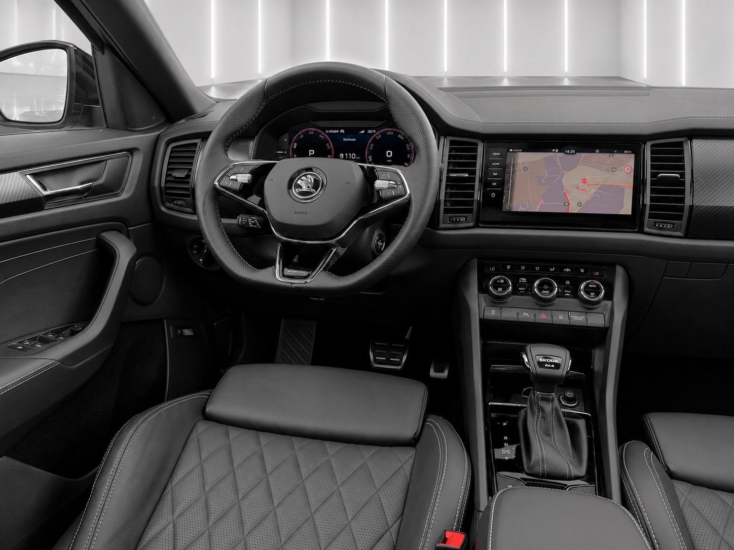 Fahrzeugabbildung SKODA Kodiaq 2.0 TSI 4x4 DSG Sportline*7-Sitze*Matrix* - mit KI generiert/bearbeitet