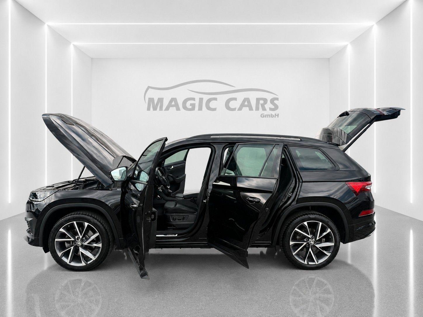 Fahrzeugabbildung SKODA Kodiaq 2.0 TSI 4x4 DSG Sportline*7-Sitze*Matrix* - mit KI generiert/bearbeitet