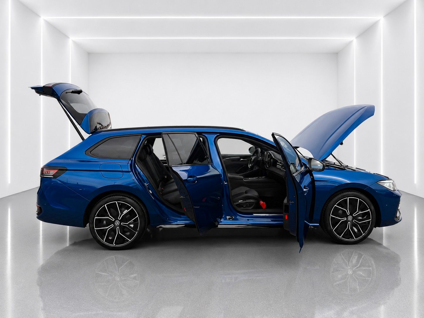 Fahrzeugabbildung Volkswagen Passat Variant 2.0TSI 4M R-Line Mega-Ausstattung - mit KI generiert/bearbeitet