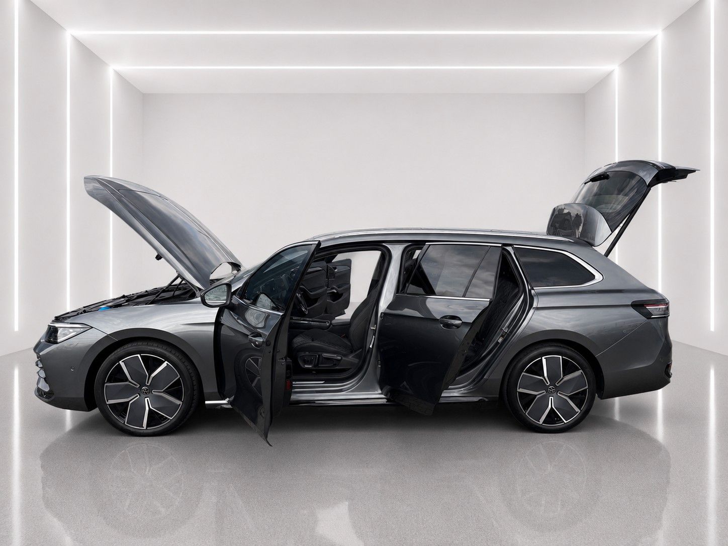 Fahrzeugabbildung Volkswagen Passat Variant 2.0 TDI R-Line *Pano*Massage*LED* - mit KI generiert/bearbeitet