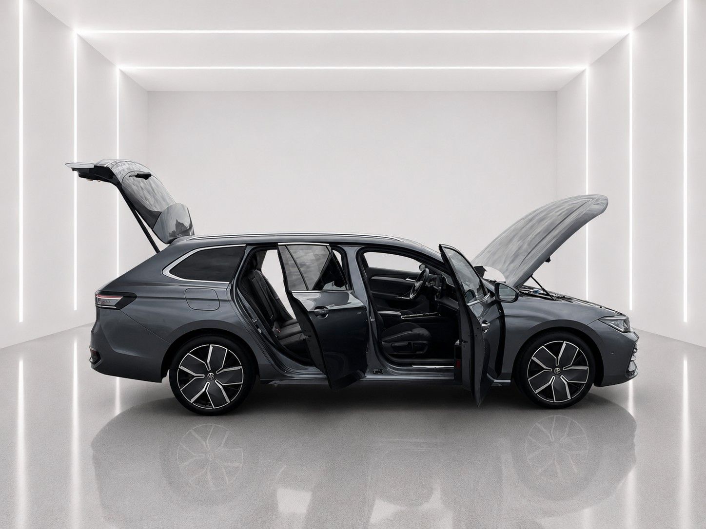 Fahrzeugabbildung Volkswagen Passat Variant 2.0 TDI R-Line *Pano*Massage*LED* - mit KI generiert/bearbeitet