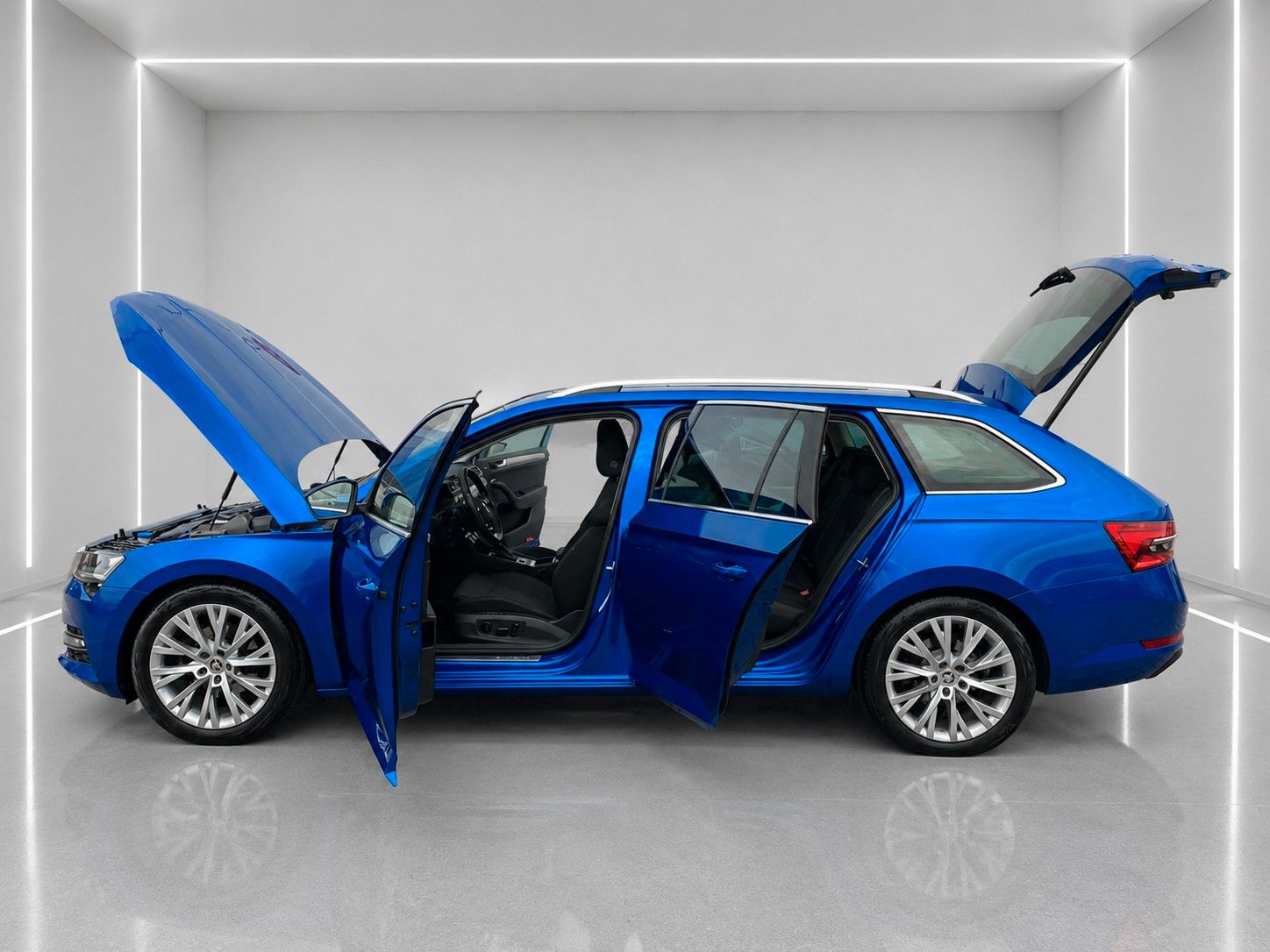 Fahrzeugabbildung SKODA Superb Combi 2.0 TDI DSG Style*Mega-Ausstattung* - mit KI generiert/bearbeitet